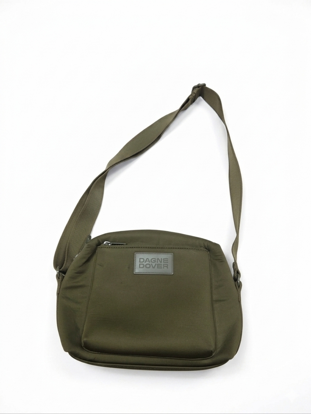 Dagne Dover Micah Neoprene Crossbody Bag Dark Moss Green Olive